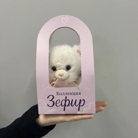 Игрушка котик с переноской
