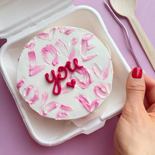 Бенто тортик без сахара Love you