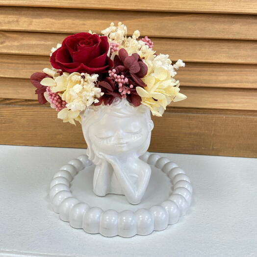 Композиция «Малышка» с Розой и гортензией