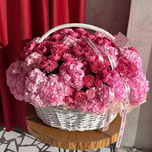 Композиция "Розовое солнце"