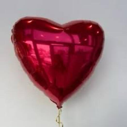 Шар Красное сердце фольгированный