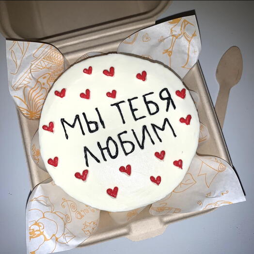 Бенто торт «мы тебя любим»