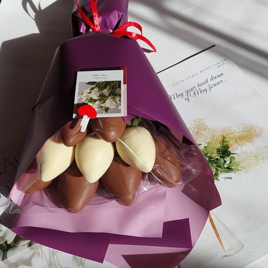 Букет (клубника в шоколаде), 9 шт на подарок 🎁