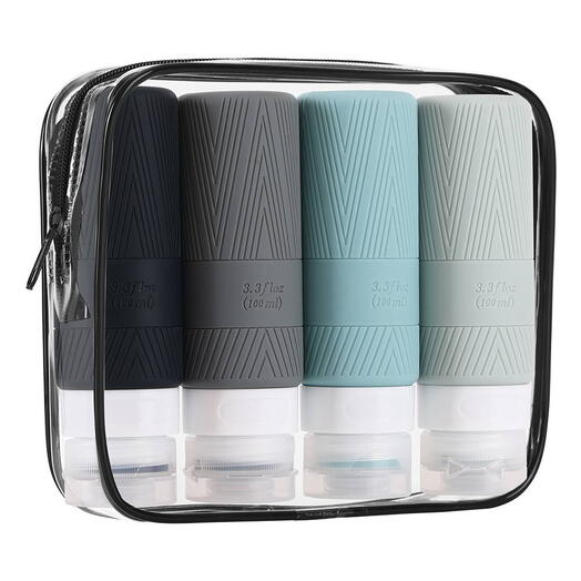 Женская косметичка. Женской набор с флаконами под шампунь/гель для душа. Подарок девушке, женщине