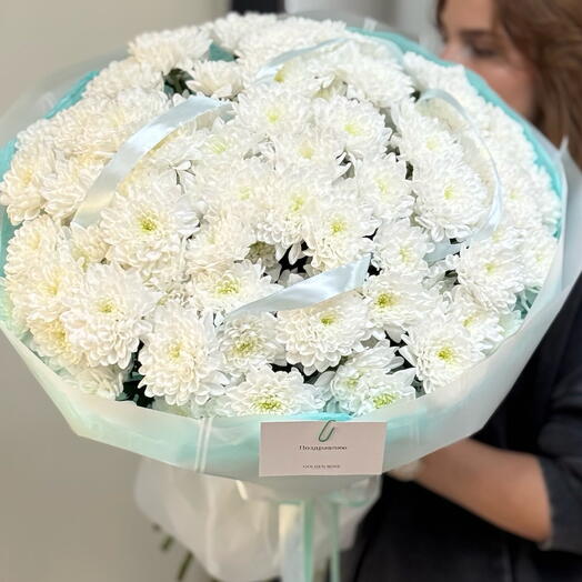 Моно букет из хризантем