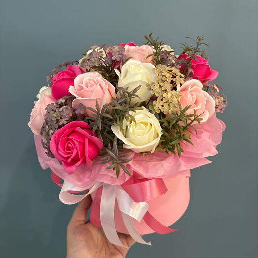 Коробка с мыльными розами - 1