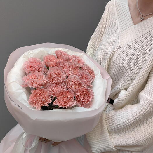 15 нежных диантусов 🌸 красивый букет для девушки