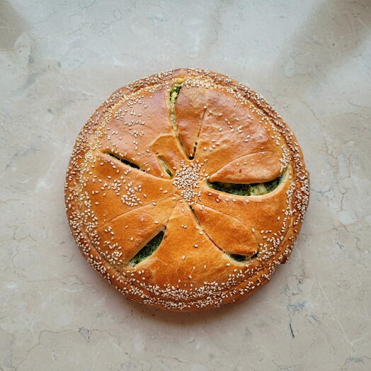 Пирог курочка-шпинат