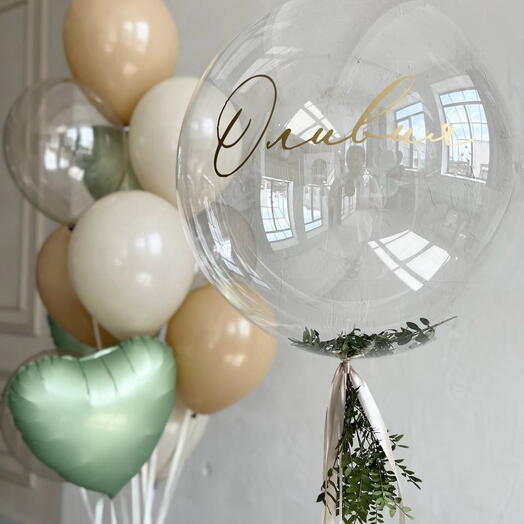 Шар с зеленью и связка