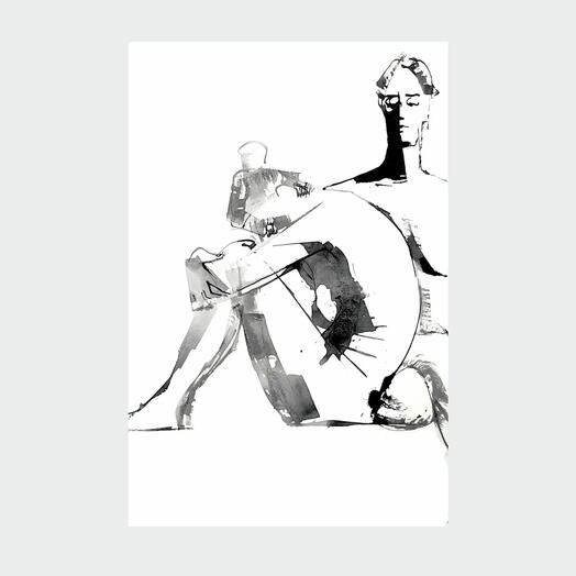 Скетч-Ню-Графика: широкоформатная работа «Понимание»