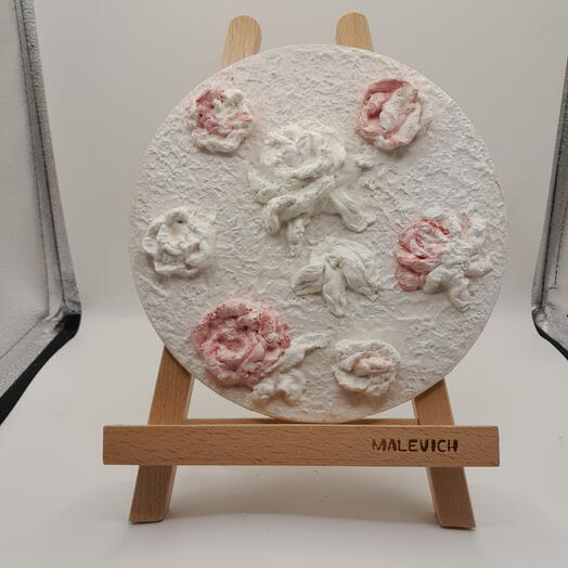 Панно "Зефирные розы"