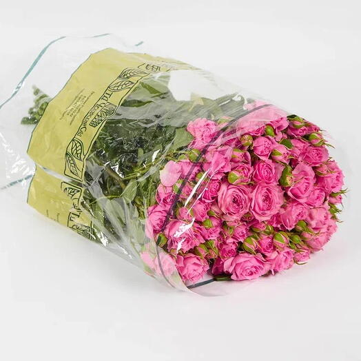 Пачка кустовых роз "Мелодия" 50см (10 шт)