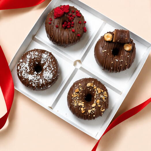Пирожные 4 штуки Donat cake ( пончики )