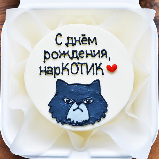 Бенто-торт на День Рождения любимому мужчине, мужу, парню - тортик котик