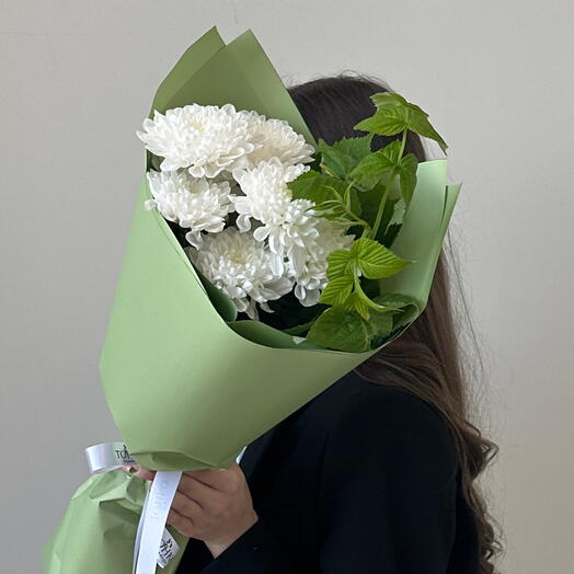 Хризантема с малиной  🌿