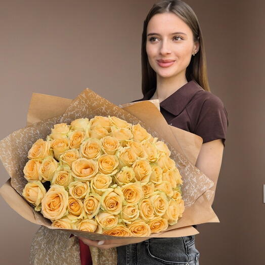 51 персиковая роза