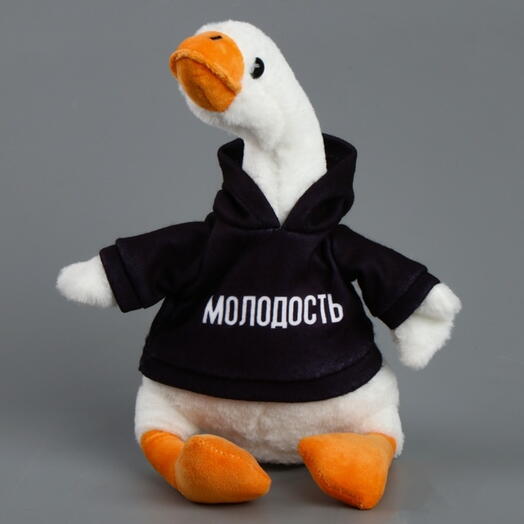 Мягкая игрушка Гусь "Молодость" 35см