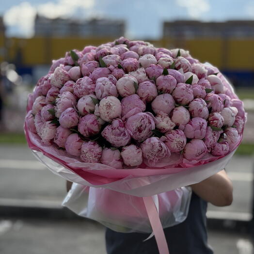 Букет из 101 пиона