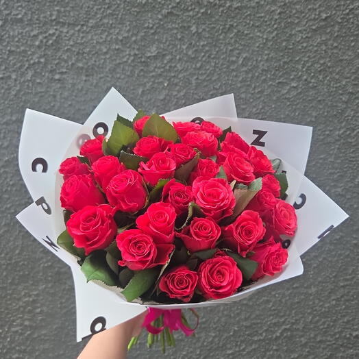 Букет из 31 розовой розы🥰