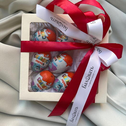 Сладкий подарок Kinder Box (6 шт) в подарочной коробке