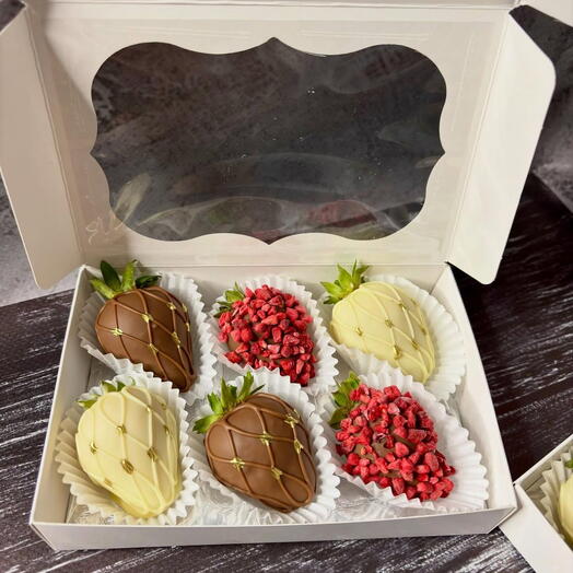 Berry Mini 🍓 Клубника в бельгийском шоколаде 6 шт