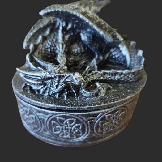 🐉 Гипсовая Шкатулка "Дракон" 🐉