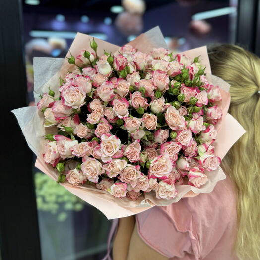 Кустовые розы 15шт Рефлекс