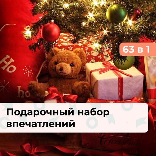 63 в 1 С Новым годом! Подарочный набор впечатлений