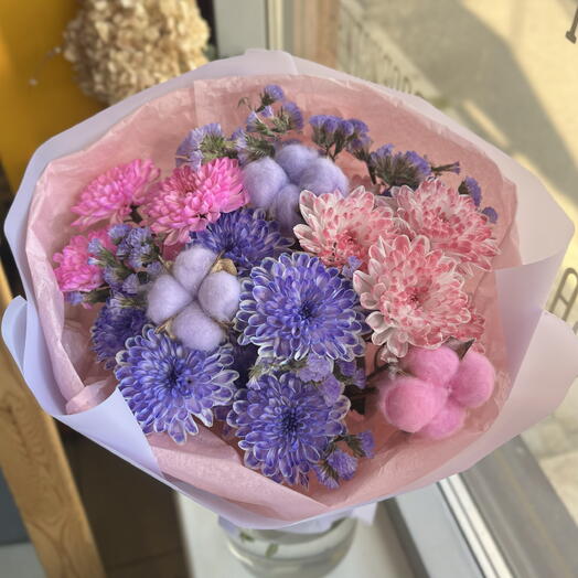 Букет «Ягодный пломбир»💜🩷