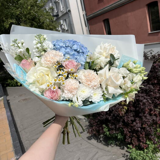 Авторский букет «Голубая лагуна»