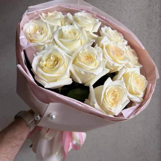 Букет шикарные голландские розы ПИОН ОВИДНЫЕ😍🤍😍🤍