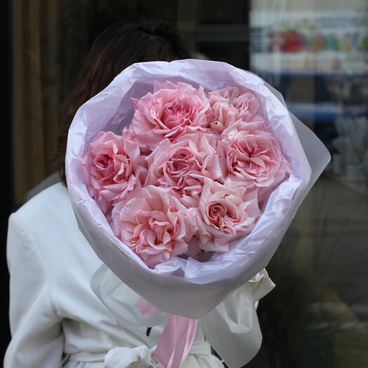 Нежный букет Французских роз Pink O Hara