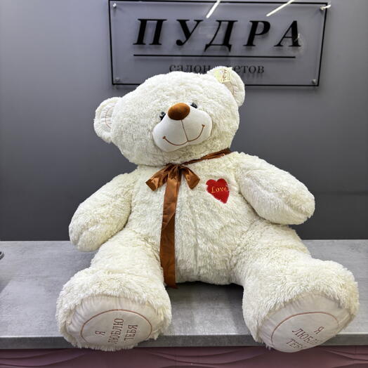мягкая игрушка медвежонок медведь мишка светлый 80см🧸