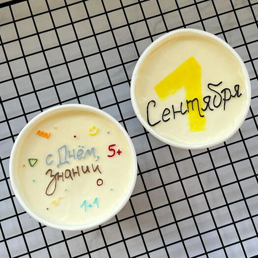 Трайфлы cake to go к школе/ 1 сентября школьнику/ учителю