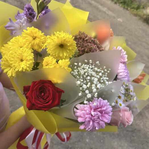 Дофаминовый букет🤍💛🧡️