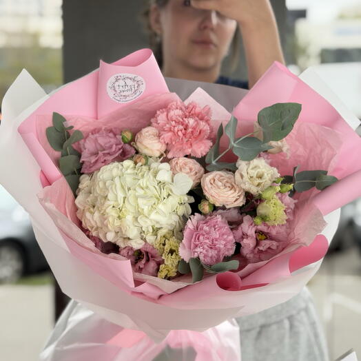 Нежно-розовый букет