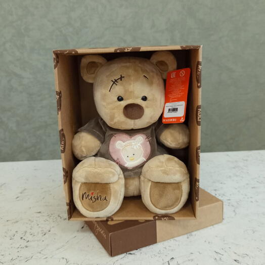 Игрушка "Мишка в кофте (портрет Маши), 25 см