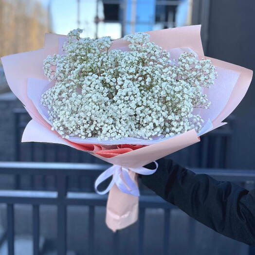 Букет из гипсофилы "Зефир"