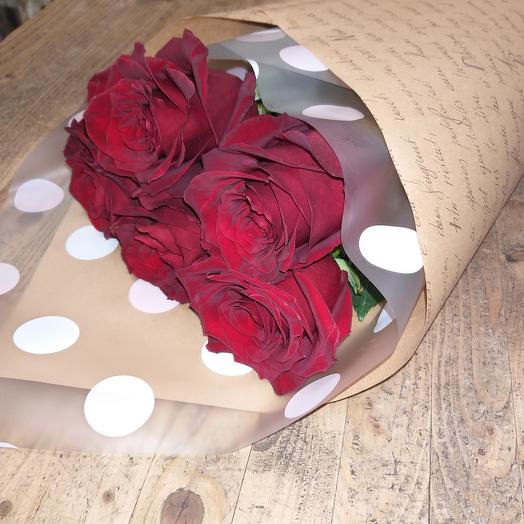 Bouquet "Classic" 5 large red roses