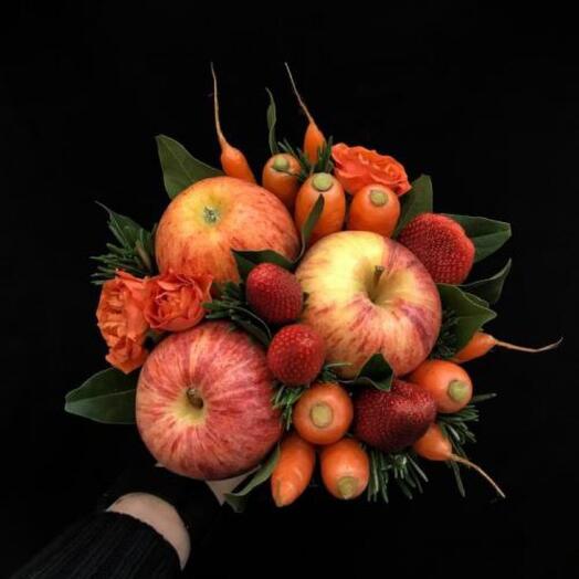 Manzana y zanahoria fresca 15 cm