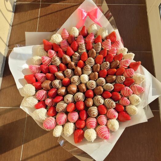 Ramo de fresas cubiertas de chocolate XXXL