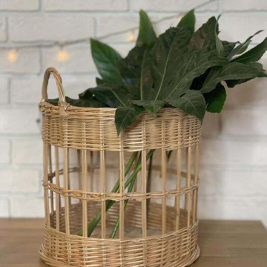 Плетеная корзина 30*35 см