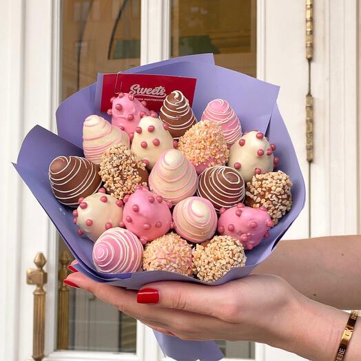 Букет из клубники в шоколаде Candy - Кенди- 19 шт