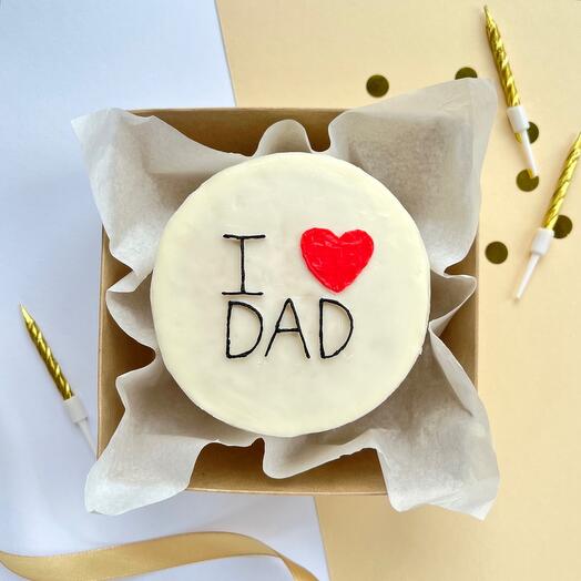 Бенто торт «i love dad», на подарок, на день рождения, папе/отцу/папочке