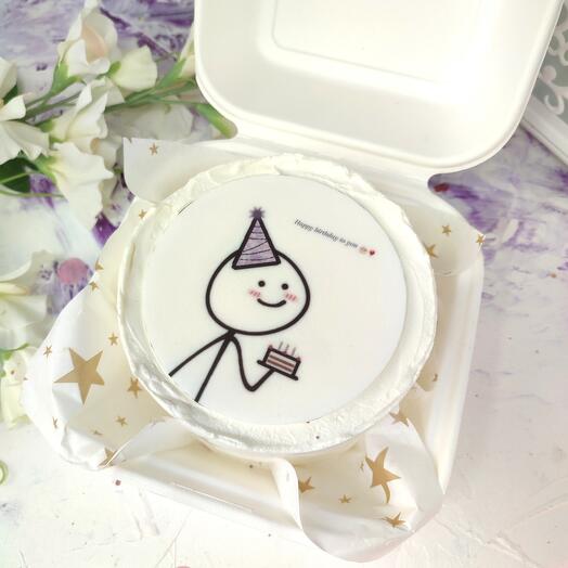 Бенто торт на день рождения "Happy birthday"