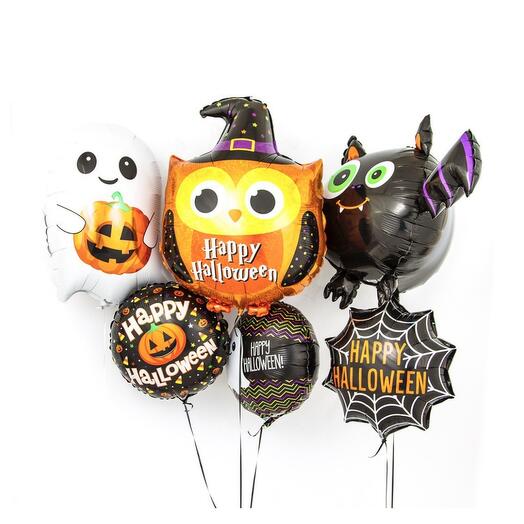Шарики с гелием на Хэллоуин Halloween 6 шт