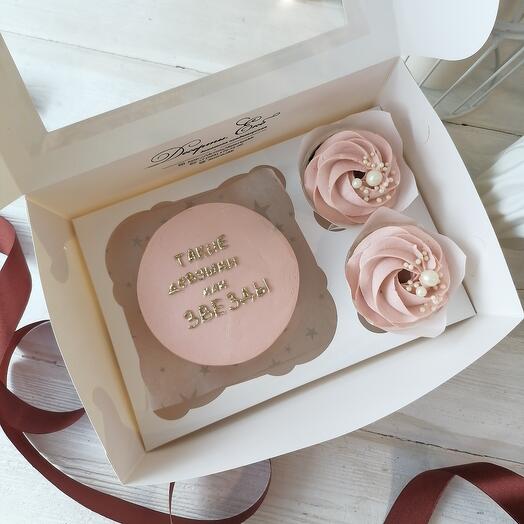 Juego de Bento+2 cupcakes
