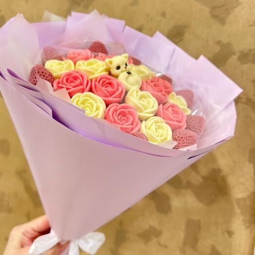 Шоколадный букет с котёнком