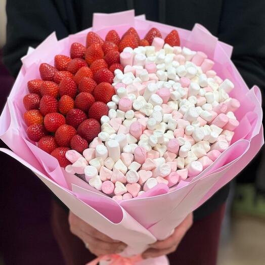 Fresas con malvaviscos