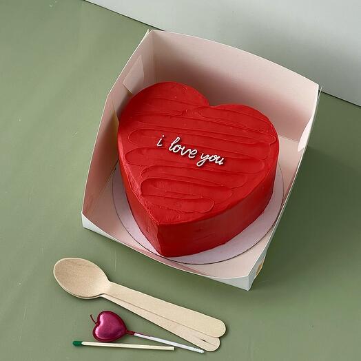 Бенто в форме сердца I love you